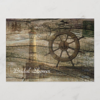  vuurtoren strandbruiloft vrijgezellenfeest kaart