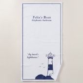 Vuurtoren  strandlaken (Voorkant)