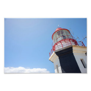 Vuurtoren tegen lucht foto afdruk