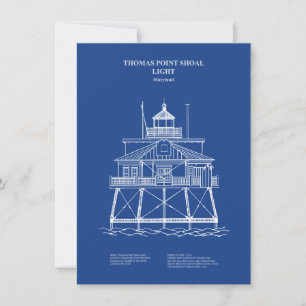 Vuurtoren Thomas Point Shoal - Maryland - AD Notitiekaartje