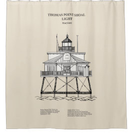 Vuurtoren Thomas Point Shoal - Maryland - SBD Douchegordijn