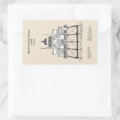 Vuurtoren Thomas Point Shoal - Maryland - SBD Rechthoekige Sticker (Tas)