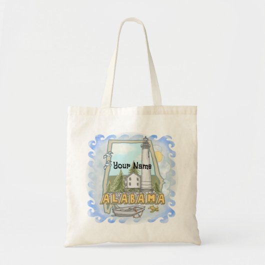 vuurtoren van Alabama Tote Bag (Voorkant)