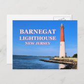 vuurtoren van Barnegat, Briefkaart van New Jersey (Voorkant / Achterkant)