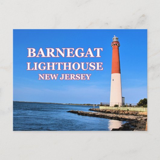 vuurtoren van Barnegat, Briefkaart van New Jersey (Voorkant)