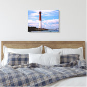 vuurtoren van Barnegat Canvas Afdruk (Insitu (Slaapkamer))