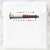 vuurtoren van Barnegat Ovale Sticker (Tas)