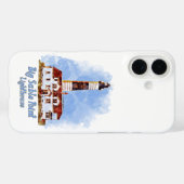 Vuurtoren van Big Sable Point in waterverf - Michi Case-Mate iPhone Case (Achterkant (horizontaal))