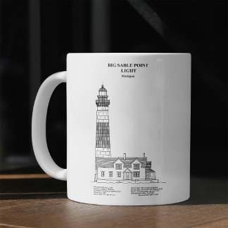 Vuurtoren van Big Sable Point - Michigan - BD Koffiemok