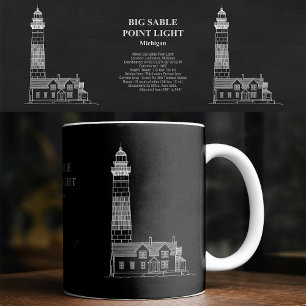 Vuurtoren van Big Sable Point - Michigan - PD Koffiemok