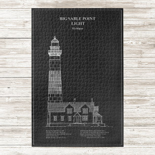 Vuurtoren van Big Sable Point - Michigan – PD Legpuzzel