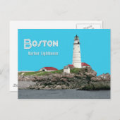 vuurtoren van Boston Harbour Briefkaart (Voorkant / Achterkant)