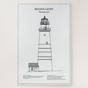 Vuurtoren van Boston - Massachusetts - BD Legpuzzel