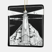 vuurtoren van Boulder Bank Keramisch Ornament (Links)