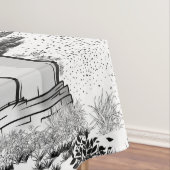 vuurtoren van Boulder Bank Tafelkleed (Voorbeeld)