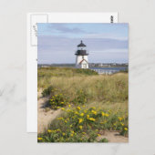 vuurtoren van Brant Point Briefkaart (Voorkant / Achterkant)