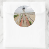 vuurtoren van Brant Point Ronde Sticker (Tas)