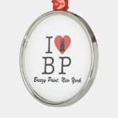 vuurtoren van Breezy Point Metalen Ornament (Links)