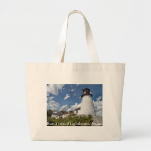 Vuurtoren van Burnt Island, Maine Canvas tas