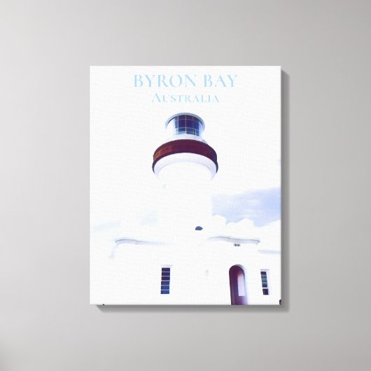 vuurtoren van Byron Bay Cape Byron Australië reize Canvas Afdruk (Voorkant)