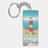 vuurtoren van Cape Agulhas Sleutelhanger (Voorkant Links)