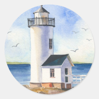 Vuurtoren van Cape Anne Ronde Sticker