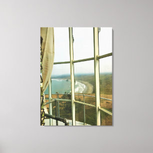 vuurtoren van Cape Blanco, kust van Oregon Canvas Afdruk
