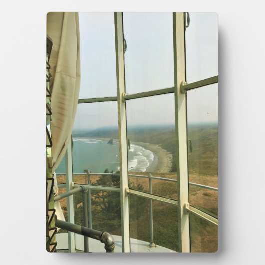 vuurtoren van Cape Blanco, kust van Oregon Fotoplaat (voorkant)