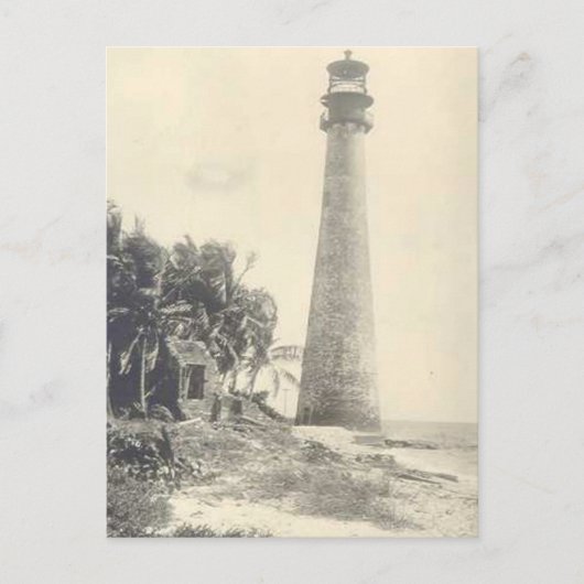 vuurtoren van Cape Florida Briefkaart (Voorkant)