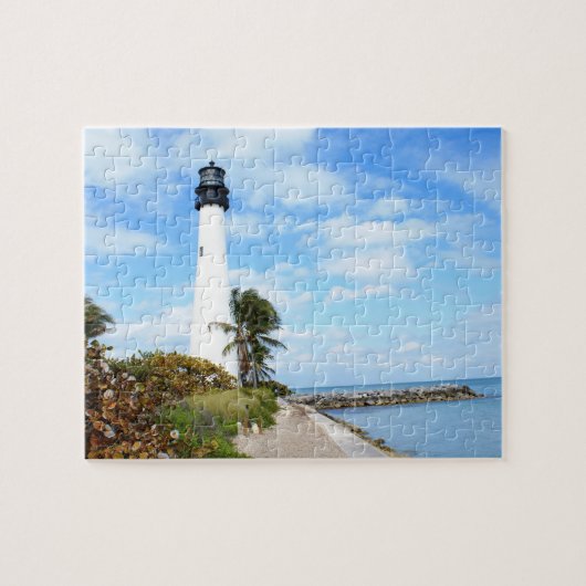 vuurtoren van Cape Florida Legpuzzel (Horizontaal)