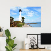 vuurtoren van Cape Florida Poster (Thuiskantoor)