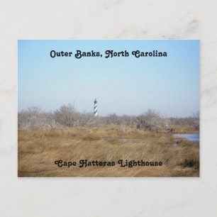 Vuurtoren van Cape Hatteras #1 OBX Briefkaart