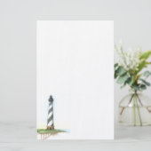 Vuurtoren van Cape Hatteras Briefpapier (Staand voorkant)
