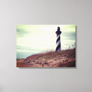 vuurtoren van Cape Hatteras Canvas Afdruk