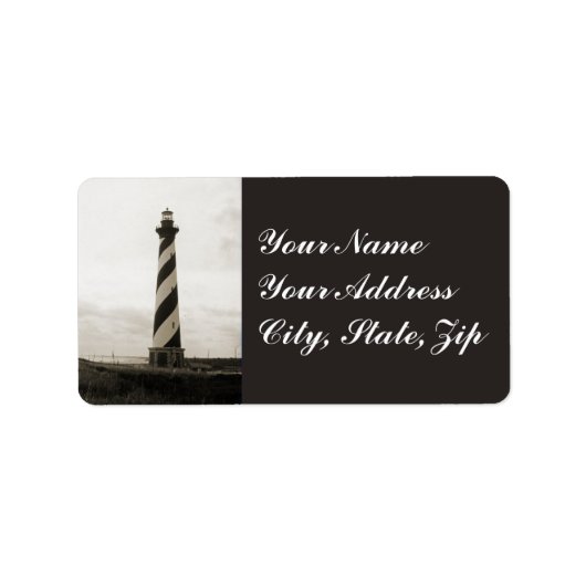 vuurtoren van Cape Hatteras Etiket (Voorkant)