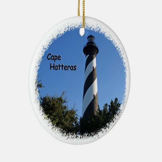 vuurtoren van Cape Hatteras Keramisch Ornament (Rechts)