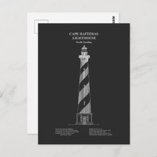 Vuurtoren van Cape Hatteras - North Carolina - PD Briefkaart