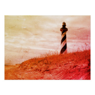 vuurtoren van Cape Hatteras Perfect Poster