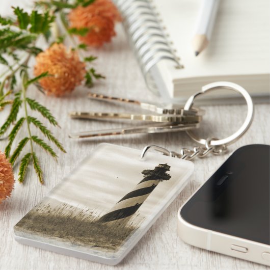 vuurtoren van Cape Hatteras Sleutelhanger (Voorkant Rechts)