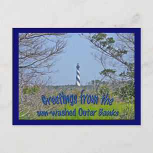 vuurtoren van Cape Hatteras uit de wetlands-reeks Briefkaart