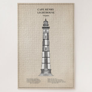 Vuurtoren van Cape Henry - Virginia - SBD Legpuzzel