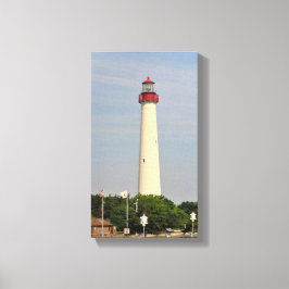 vuurtoren van Cape May Canvas Afdruk