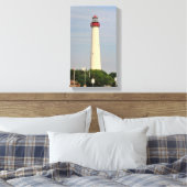 vuurtoren van Cape May Canvas Afdruk (Insitu (Slaapkamer))