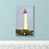 vuurtoren van Cape May Canvas Afdruk (Insitu (Houten vloer))