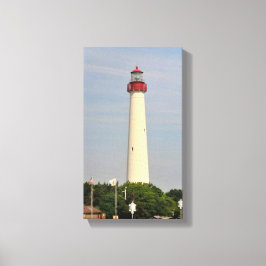 vuurtoren van Cape May Canvas Afdruk