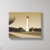 vuurtoren van Cape May Canvas Afdruk (Voorkant)