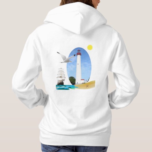 vuurtoren van Cape May Hoodie (Achterkant)