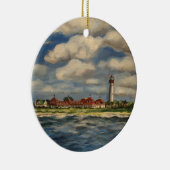 vuurtoren van Cape May Keramisch Ornament (Rechts)