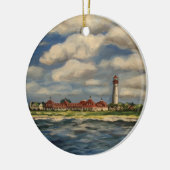 vuurtoren van Cape May Keramisch Ornament (Links)