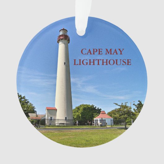 vuurtoren van Cape May, New Jersey Ornament (voorkant)